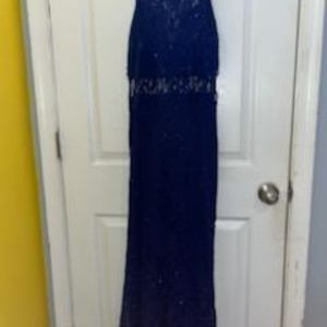 Long Blue Prom Dress